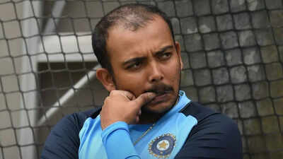 Prithvi Shaw reflects during an interview.